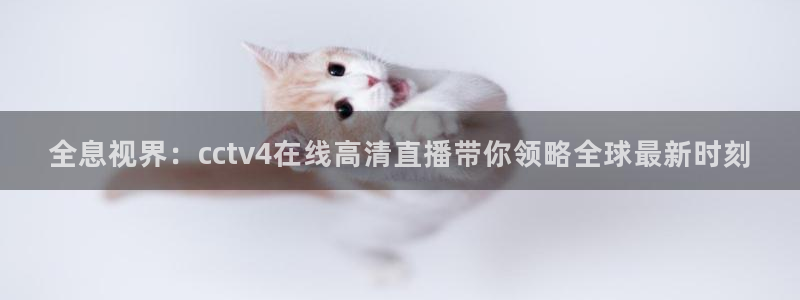 新体球即时比分新球体育：全息视界：cctv4在线高清直播带你领略全球最新时刻